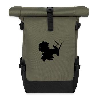 Skath-Hirsch - Rolltop Rucksack - Olive/Schwarz - Vorne
