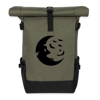 Mond - Rolltop Rucksack - Olive/Schwarz - Vorne
