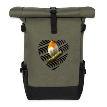 Robin Songbird - Roll Top Backpack - olive/black - Front