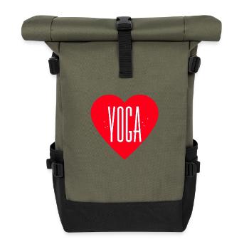 Yoga - Sac à dos roll top - olive/noir - Devant