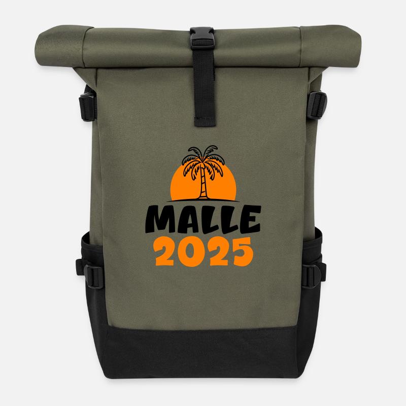 Malle 2025 - Rolltop Rucksack - Olive/Schwarz