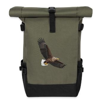 Pygargue à queue blanche Haliaeetus albicilla - Sac à dos roll top - olive/noir - Devant
