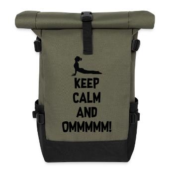 Yoga Meditation Spa Namaste - Roll Top Backpack - olive/black - Front