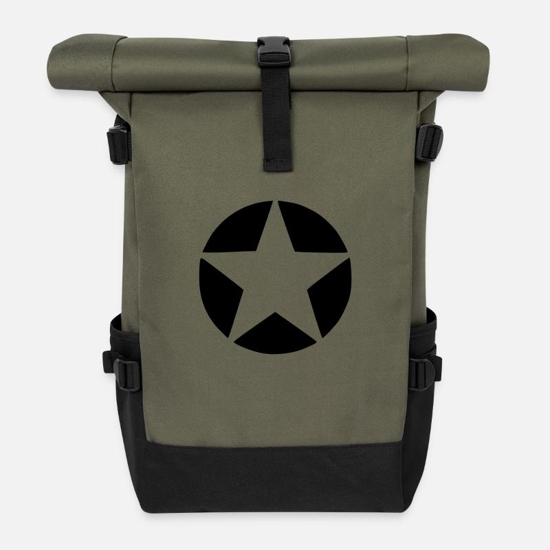 STERN - Rolltop Rucksack - Olive/Schwarz