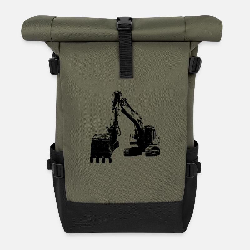 Bagger - Rolltop Rucksack - Olive/Schwarz