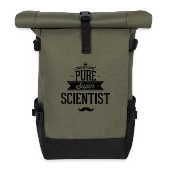 100 % scientifiques - Sac à dos roll top - olive/noir - Devant