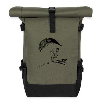 Kitesurf - Sac à dos roll top - olive/noir - Devant