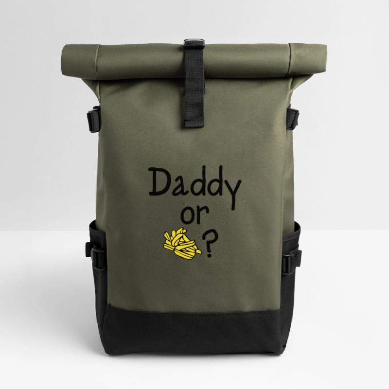 Daddy oder Chips? Rolltop Rucksack