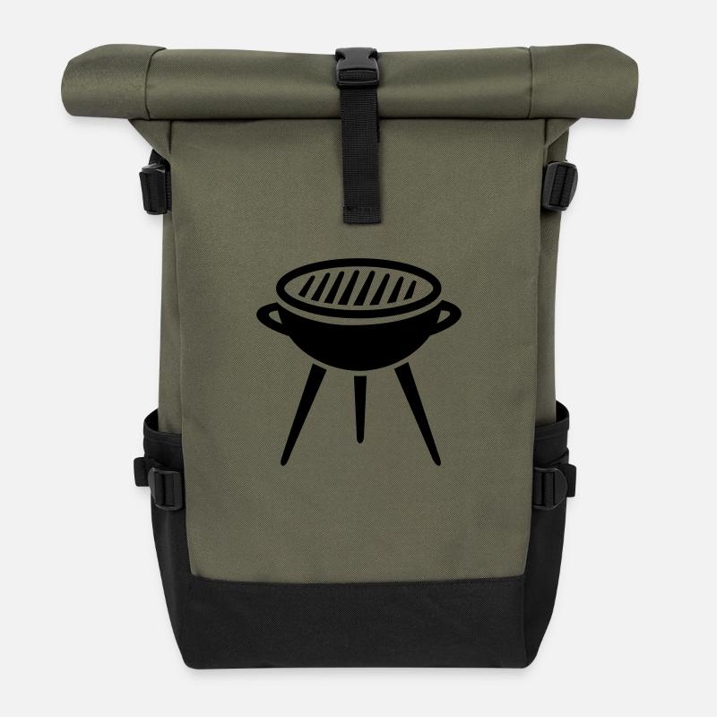 Grill - Rolltop Rucksack - Olive/Schwarz