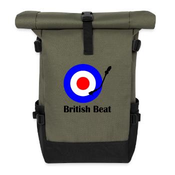 british beat - Roll Top Backpack - olive/black - Front