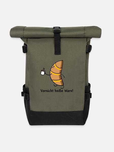 Croissant - Rolltop Rucksack - Olive/Schwarz