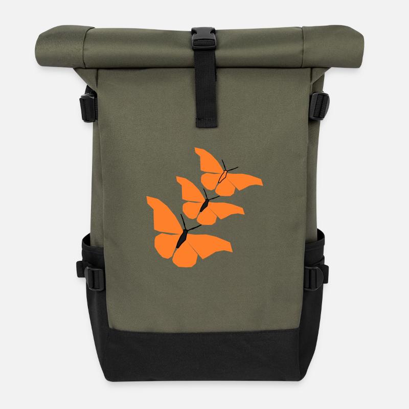 Eichsfelderlandkind - Rolltop Rucksack - Olive/Schwarz