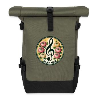 Maman du groupe - Sac à dos roll top - olive/noir - Devant