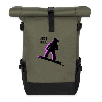 Snowboard Freestyle - Sac à dos roll top - olive/noir - Devant