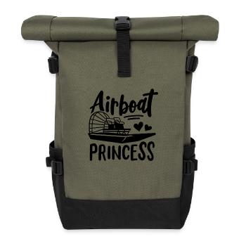 Hydroglisseur Princess - Sac à dos roll top - olive/noir - Devant
