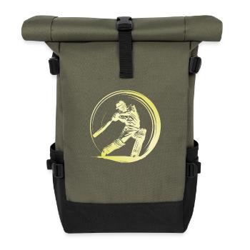 Homme de cricket - Sac à dos roll top - olive/noir - Devant