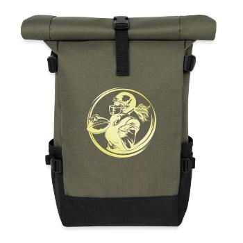 Football américain Femme - Sac à dos roll top - olive/noir - Devant