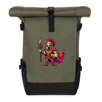 Spartaner - Rolltop Rucksack - Olive/Schwarz - Vorne