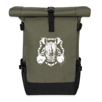 Rhino Boxer Fighter - Sac à dos roll top - olive/noir - Devant