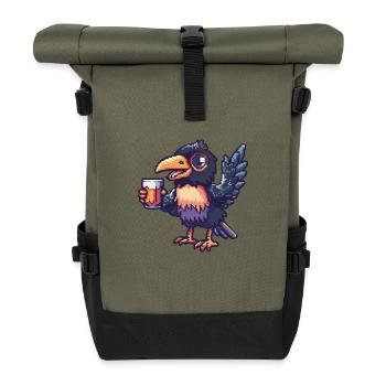 Bière Raven Crow Pixel - Sac à dos roll top - olive/noir - Devant