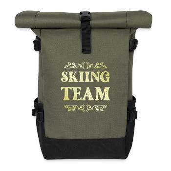 Équipe de ski - Sac à dos roll top - olive/noir - Devant