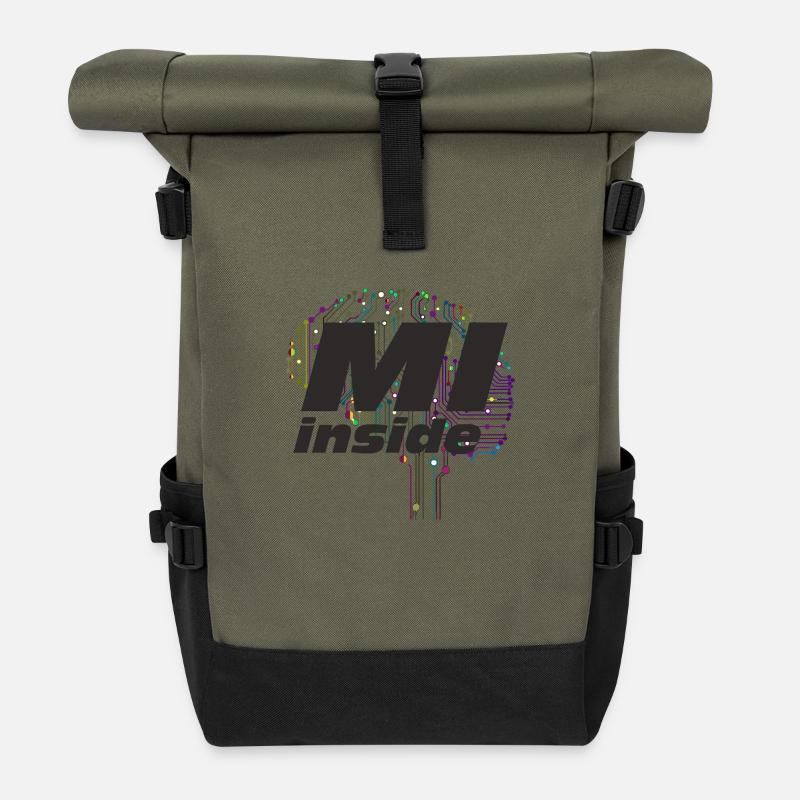 MI inside 1 - Rolltop Rucksack - Olive/Schwarz