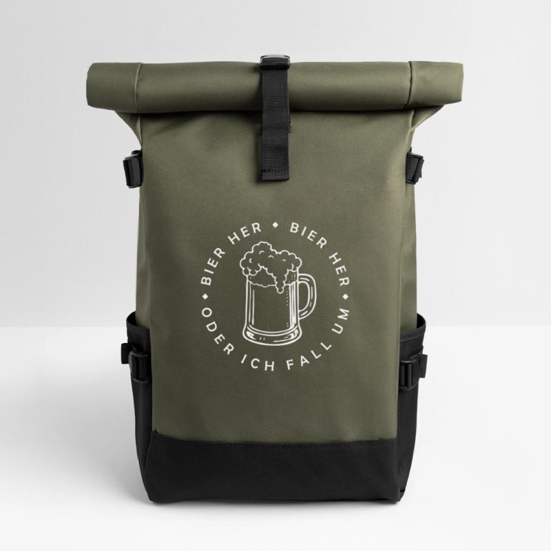 Bees here - Oder ich fall um! Roll Top Backpack