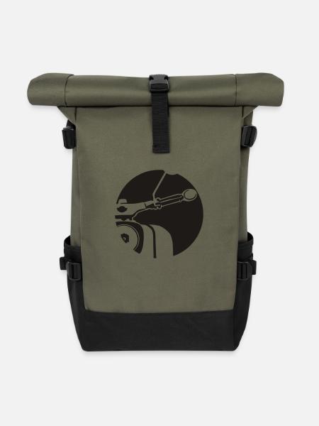 Schwalbe Lampenmaske - Rolltop Rucksack - Olive/Schwarz