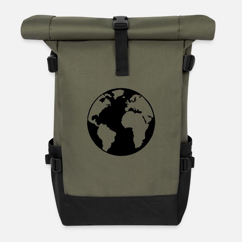 globe - Rolltop Rucksack - Olive/Schwarz