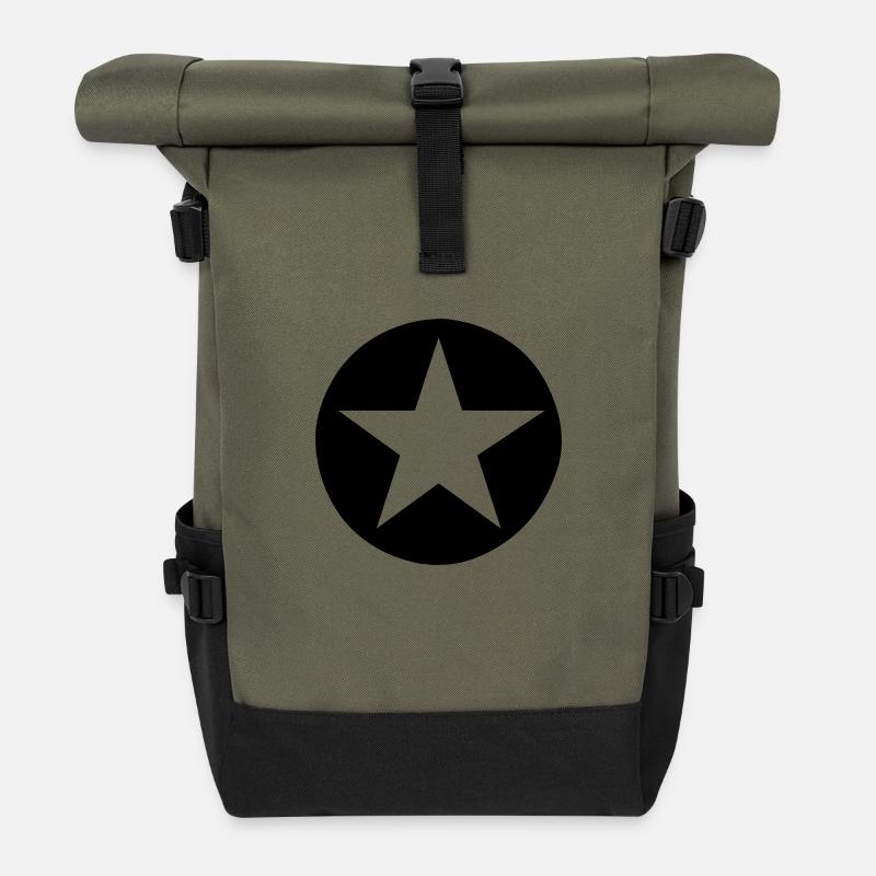Star - Sac à dos roll top - olive/noir