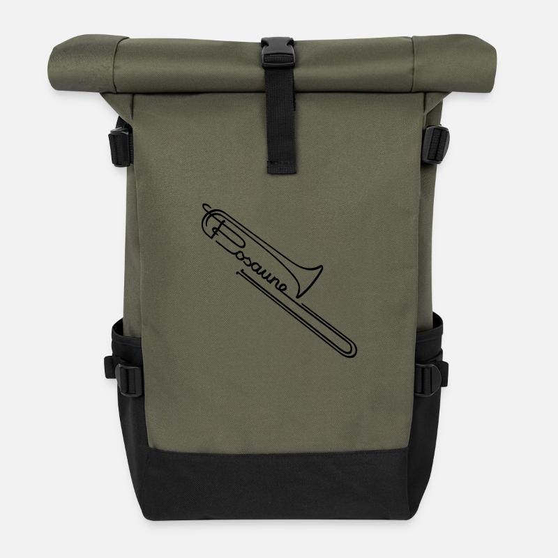 Posaune - Rolltop Rucksack - Olive/Schwarz