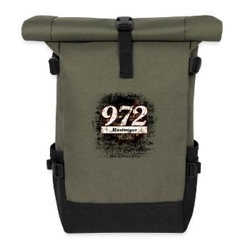 972! Martinique - Rolltop Rucksack - Olive/Schwarz - Vorne
