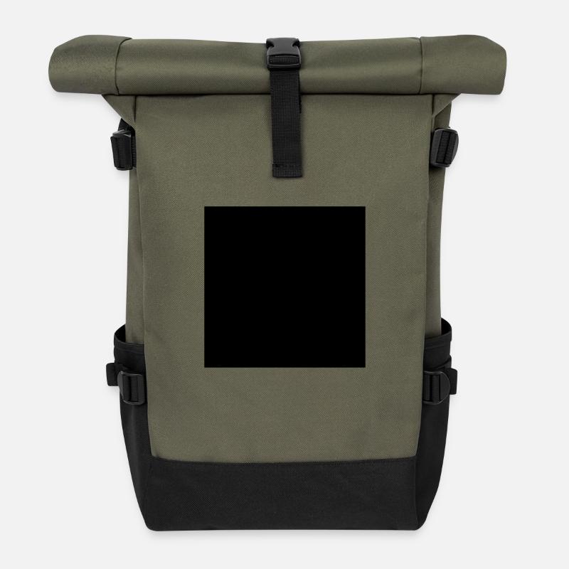 Square - Rolltop Rucksack - Olive/Schwarz