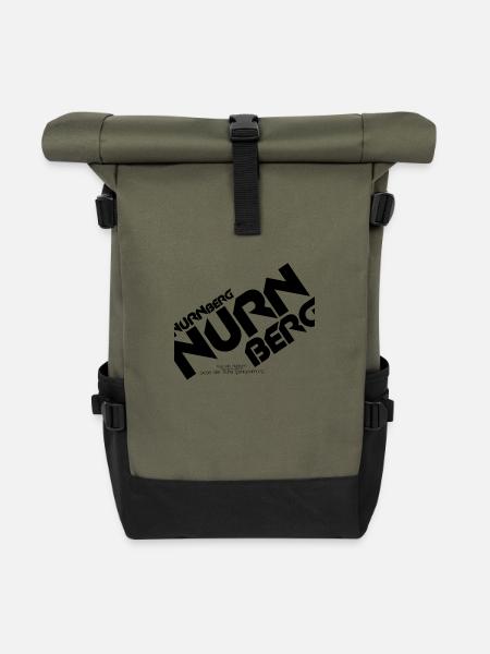 Nürnberg - Rolltop Rucksack - Olive/Schwarz