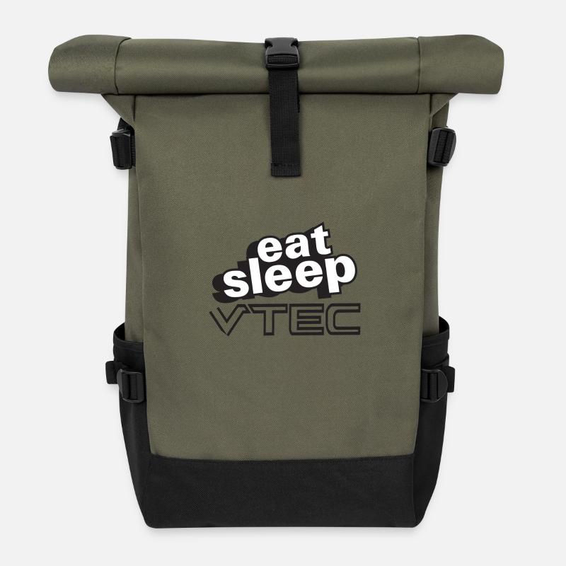 Essen Sie Schlaf VTec Design - Rolltop Rucksack - Olive/Schwarz