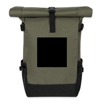 carré - Sac à dos roll top - olive/noir - Devant
