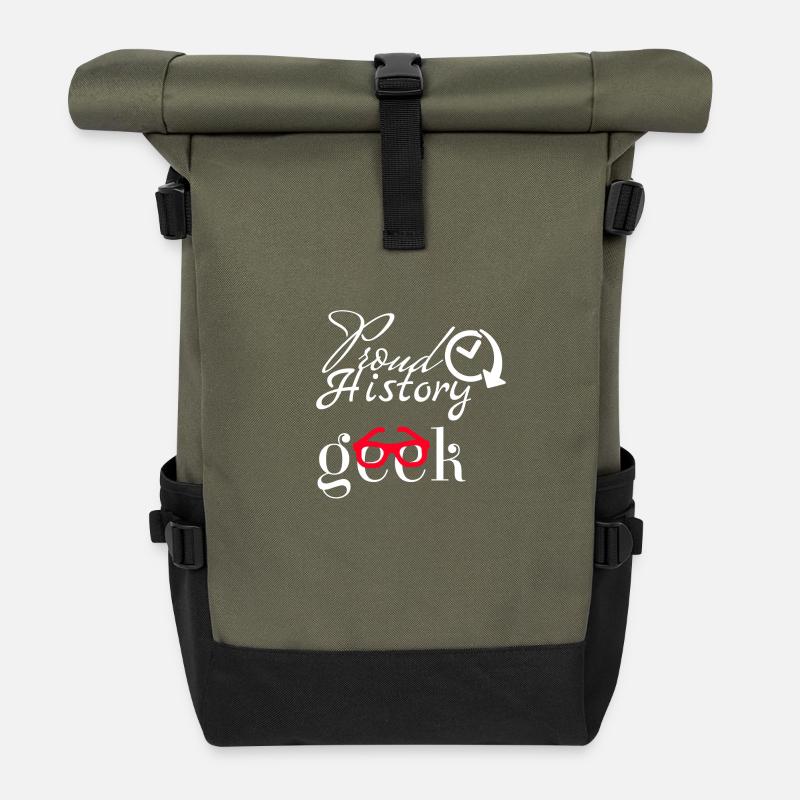 History - Rolltop Rucksack - Olive/Schwarz