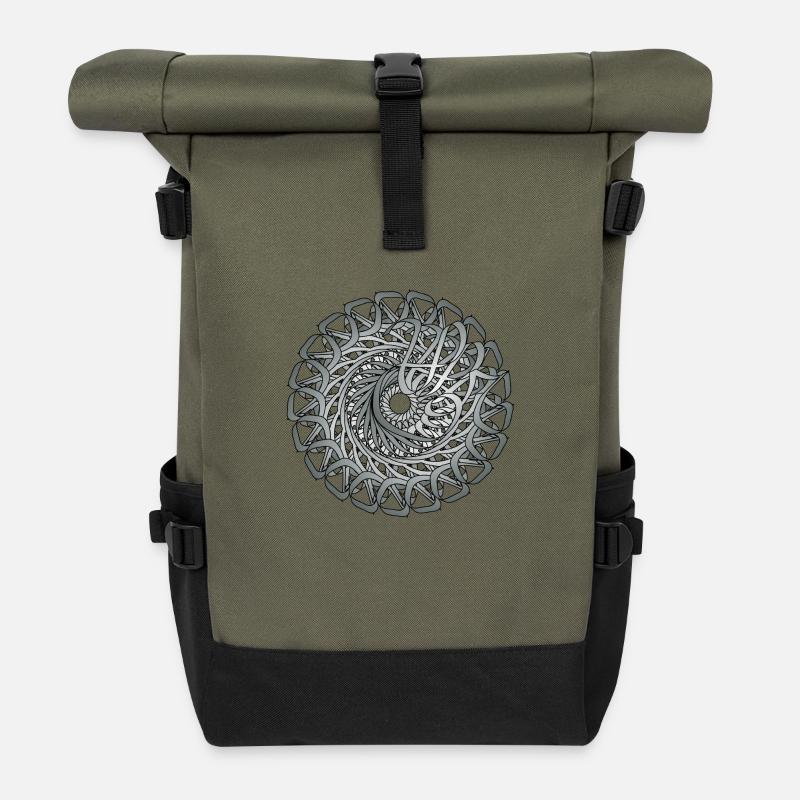 Original Circle - Roll Top Backpack - olive/black