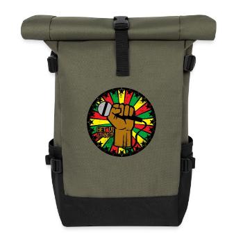 Reggae eu - Roll Top Backpack - olive/black - Front