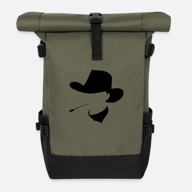 cowboys - Sac à dos roll top - olive/noir