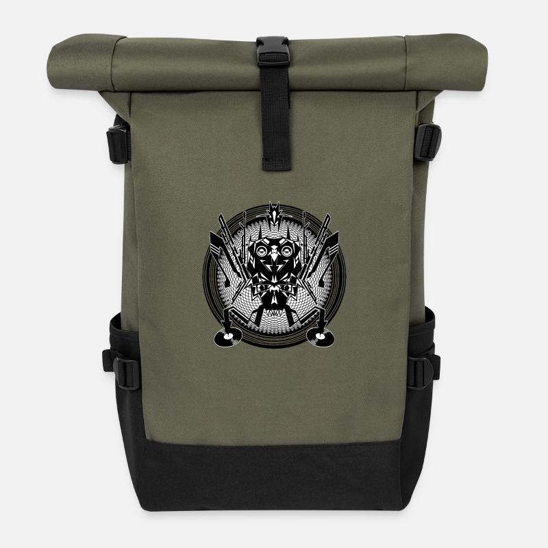TECHNOCORE - Sac à dos roll top - olive/noir