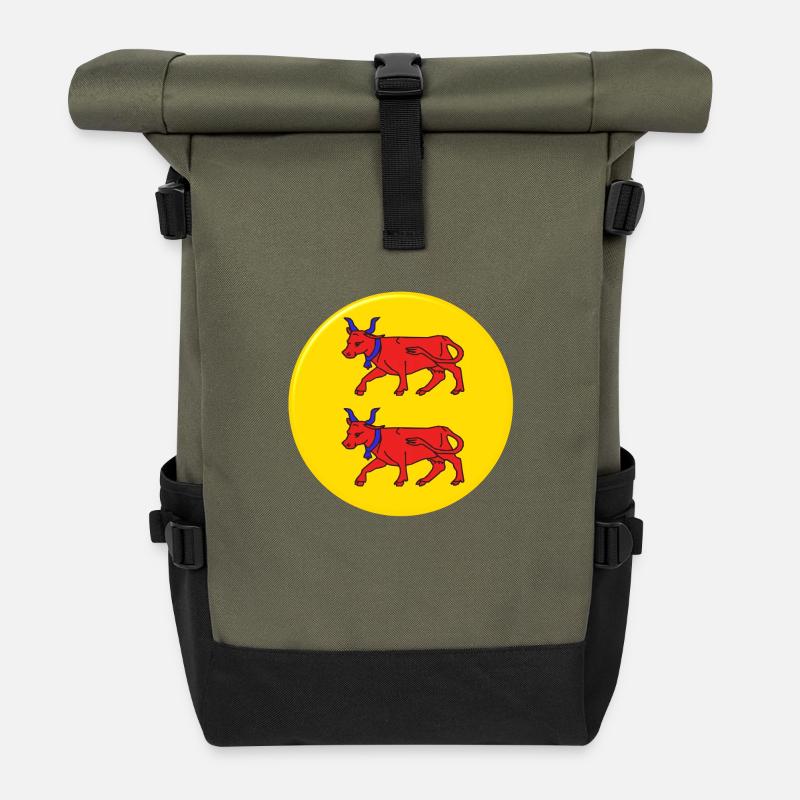 bearn - Sac à dos roll top - olive/noir