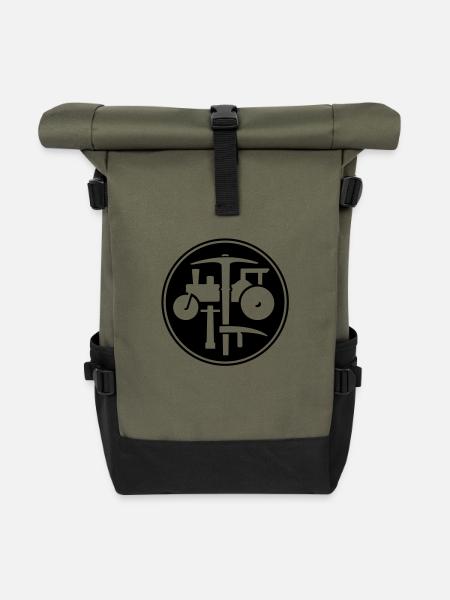 Pflasterer - Rolltop Rucksack - Olive/Schwarz