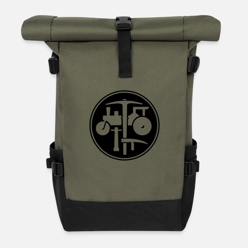 Pflasterer - Rolltop Rucksack - Olive/Schwarz