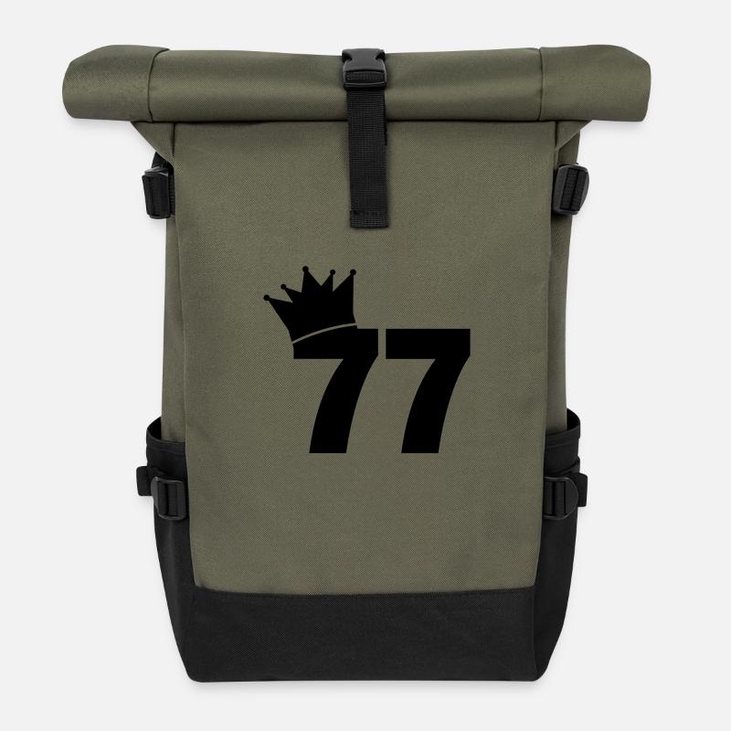 77_krone_f1 - Rolltop Rucksack - Olive/Schwarz