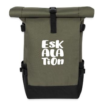 ESKALATION - Rolltop Rucksack - Olive/Schwarz - Vorne