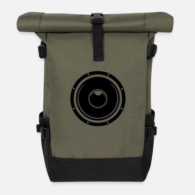 Basse Box - Sac à dos roll top - olive/noir