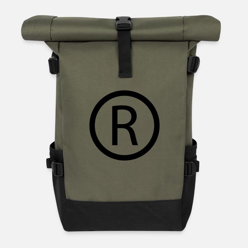 Registered Trademark Symbol - Rolltop Rucksack - Olive/Schwarz