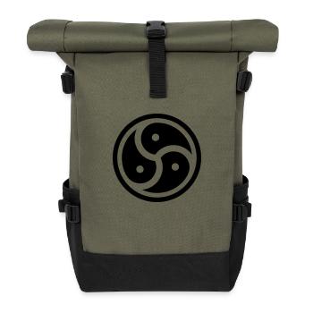Sex__V018 - Sac à dos roll top - olive/noir - Devant