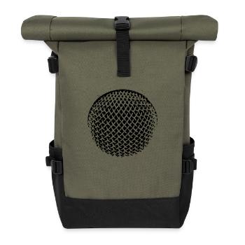 Microphone - Roll Top Backpack - olive/black - Front